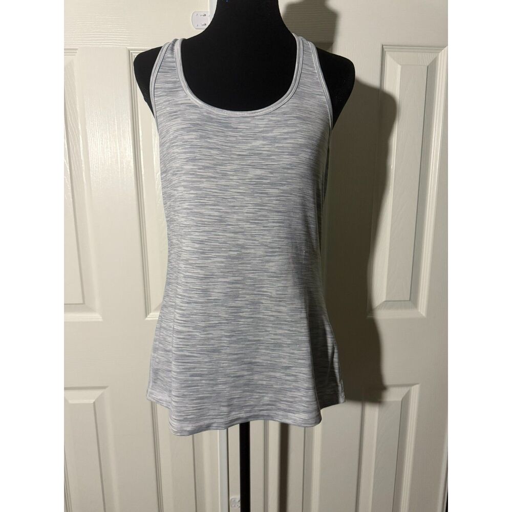 #268 - 90 Degree by Reflex Women's Athletic Razorback Tank Top Gray Large